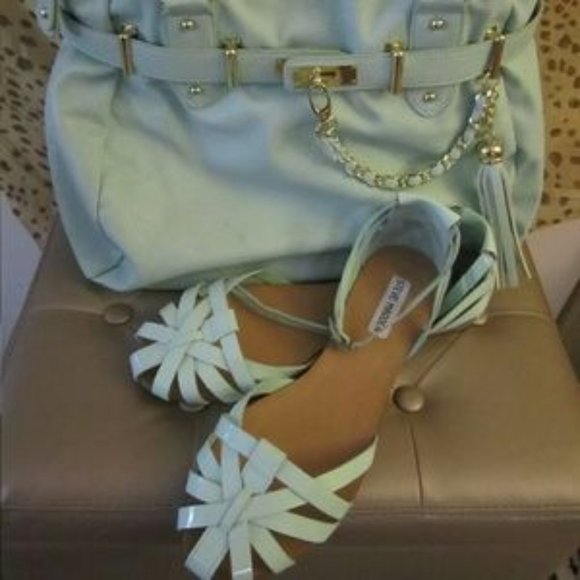 Steve Madden P-Toby Cloud/Mint/Sea foam sandals - Picture 1 of 4